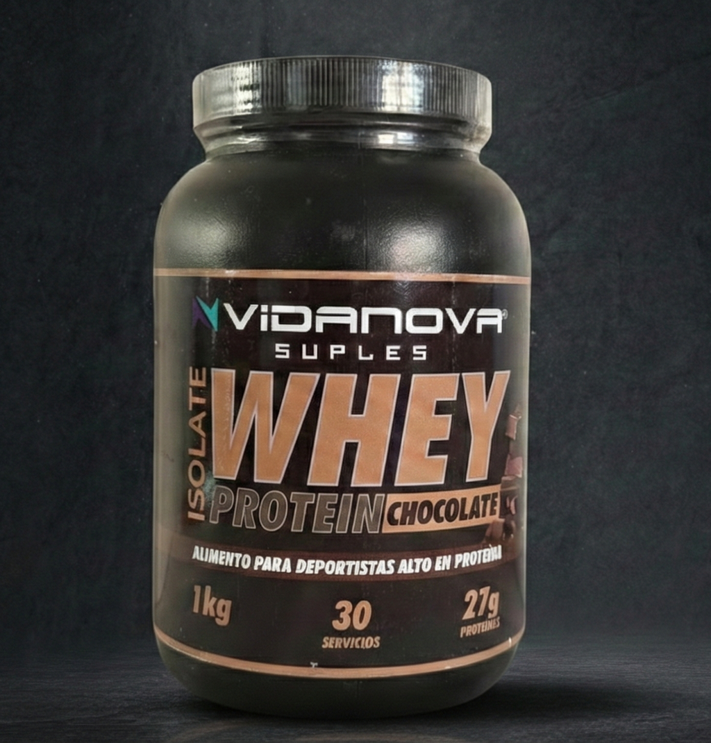 Proteína Isolate Whey Protein Chocolate 1 kg - 90 % Pureza Vidanova Suples